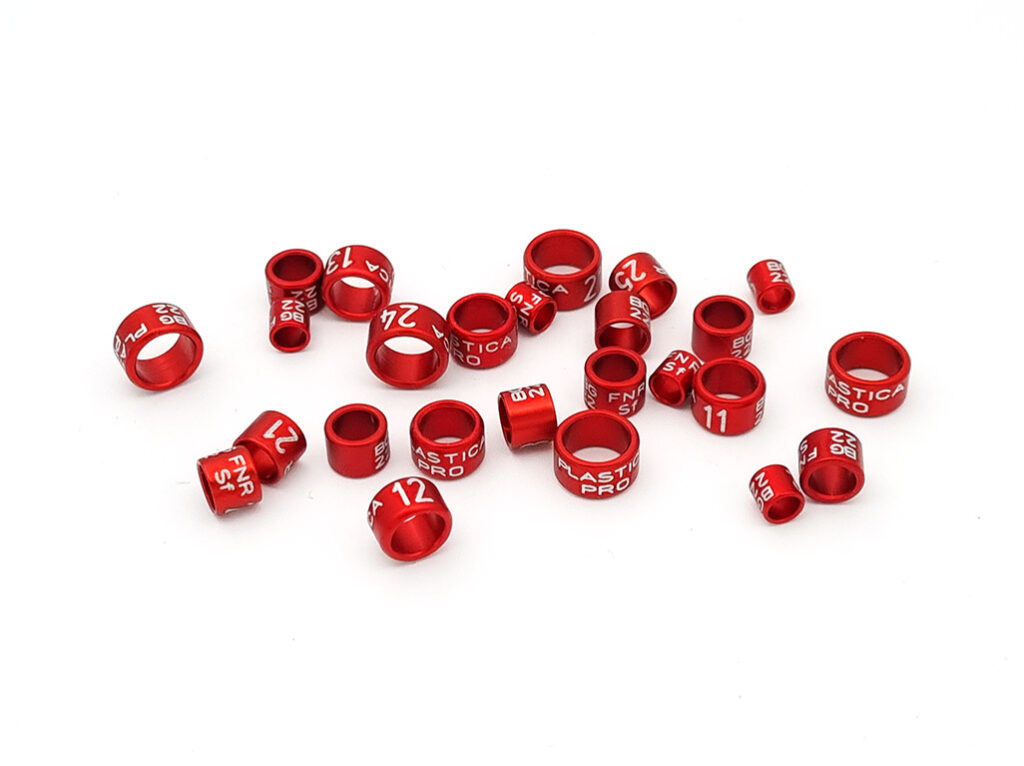 Aluminium rings with laser engraving – PLASTICA PRO Ltd.